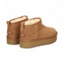 Botin Corto Plat. ante Cuero  UGG