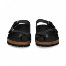 Sandalia Dedo Cruzado Negro  BIRKENSTOCK