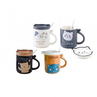Tazas y Cubierta Cer&aacute;mica 6749