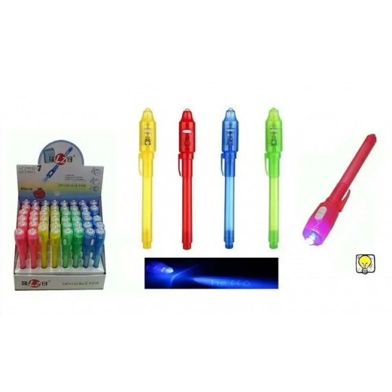 Bolígrafo con Luz LED y Tinta Invisible 4622