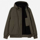 HOODED SAIL JACKET VERDEOLIVA