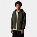 HOODED SAIL JACKET VERDEOLIVA