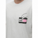 Camiseta TOMMY JEANS Novelty Tee Text Gris Claro