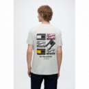 Camiseta TOMMY JEANS Novelty Tee Text Gris Claro