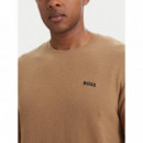 Waffle T-shirt 10269584 01 Medium Beige  BOSS