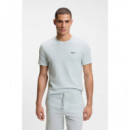 Waffle T-shirt 10269584 01 Open Blue  BOSS