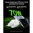 Cargador de Pared con 3 Puertos de 70 W + Kit de Adaptadores de Viaje BELKIN