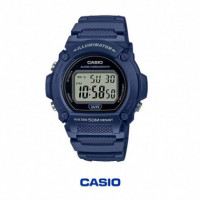 CASIO W-219H-2A | Reloj Digital Azul Marino con Luz Led, Cronómetro y Resistencia Al Agua 50 M - Guanxe Atlantic Marketplace
