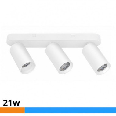 Aplique Led Blanco 3 Focos Serie Flex Luz Fria AIRMEC 21W