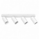 Aplique Led Blanco 4 Focos Serie Flex Luz Fria AIRMEC 28W