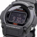 CASIO W-219H-8B | Reloj Digital Negro con Pantalla Invertida, Luz Led y Resistencia Al Agua 50 M