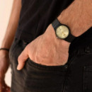 CASIO MQ-24-9E | Reloj Analógico Negro con Esfera Beige