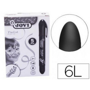 Barra de Maquillaje Jovi Twist Face 5 Unidades Negro 19115