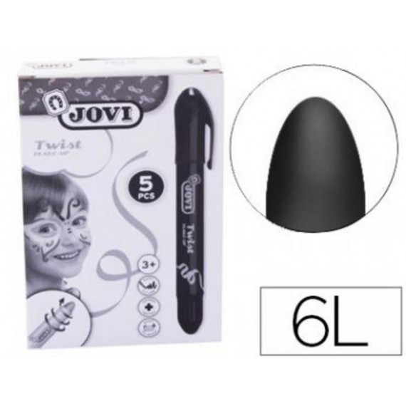 Barra de Maquillaje Jovi Twist Face 5 Unidades Negro 19115