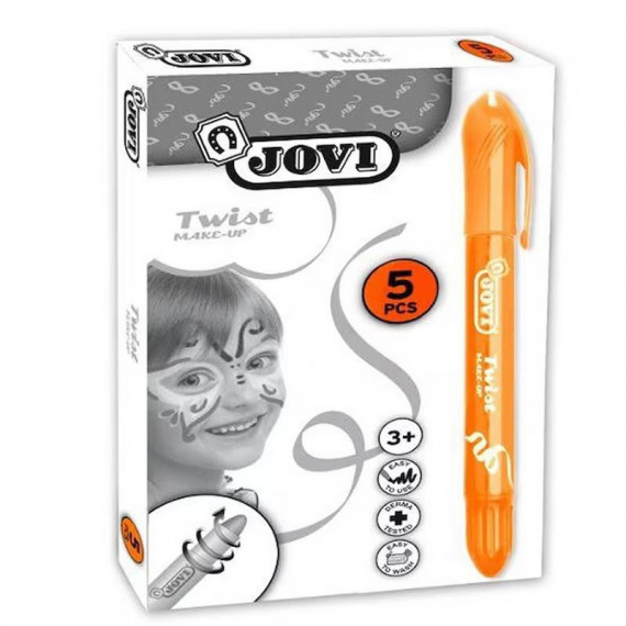 Barra de Maquillaje Jovi Twist Face Naranja 5 Unidades 19104