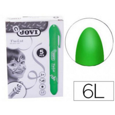 Barra de Maquillaje Jovi Twist Face 5 Unidades Verde 19111