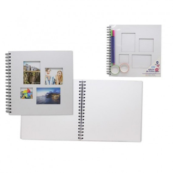 Álbum de Fotos con Tapa Marcos 25x25 cm 20 Hojas 329979