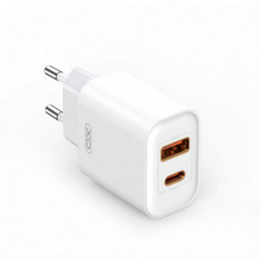 Cargador de Pared XO CE12 20W PD Tipo C + USB A Blanco