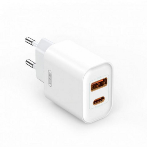 Cargador de Pared XO CE12 20W PD Tipo C + USB A Blanco