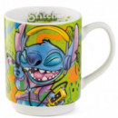 Taza Stitch Escuchando Música Disney  ENESCO