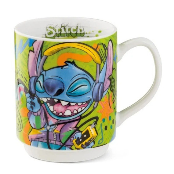 Taza Stitch Escuchando Música Disney  ENESCO
