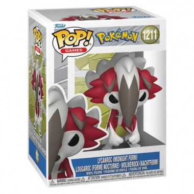 FUNKO Pop Lycanroc Midnight Form Pokemon 1211