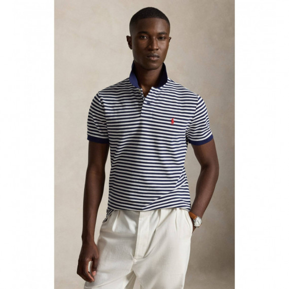 SSKCCMSLM10-SHORT Sleeve-polo Shirt Navy  RALPH LAUREN