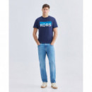 KORS COLORBLOCK TEE MIDNIGHT
