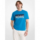 KORS COLORBLOCK TEE TURQUOISE