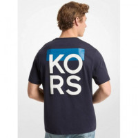 Kors Backprint Tee Midnight  MICHAEL KORS