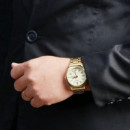 CASIO MTP-V006G-9B - Reloj Analógico Hombre Día y Fecha Dorado