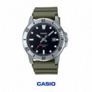 CASIO MTP-VD01-3E | Reloj Analógico Deportivo con Fecha