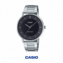 CASIO MTP-VT04D-1E | Reloj Analógico Minimalista Negro de Acero Inoxidable