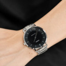 CASIO MTP-VT04D-1E | Reloj Analógico Minimalista Negro de Acero Inoxidable