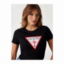 Guess Camiseta Negra W1YI1B I3Z14-JBLK