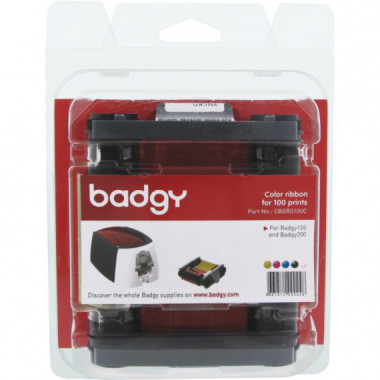 Cinta Color Ymcko para 100 Impresiones para EVOLIS Badgy P