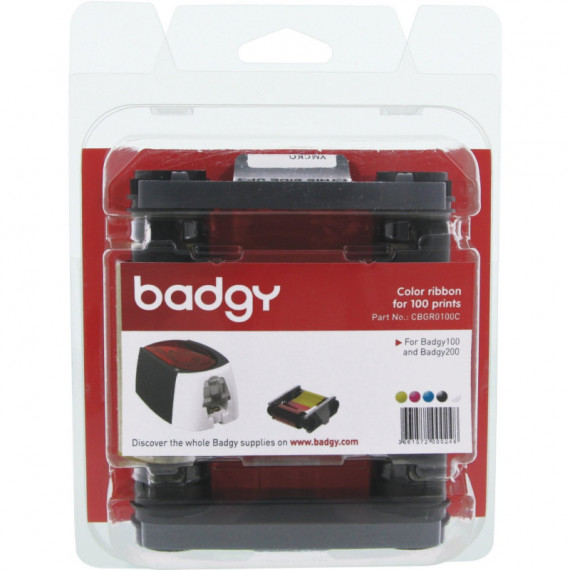 Cinta Color Ymcko para 100 Impresiones para EVOLIS Badgy P