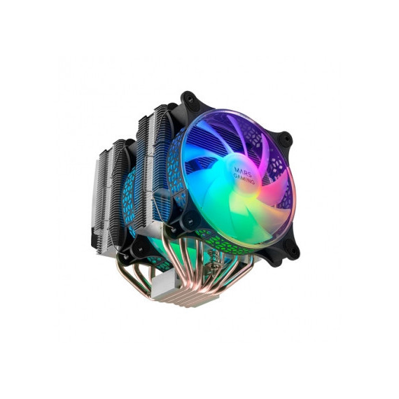 Ventilador Cpu MARS GAMING Mcpu-xt Multisocket 120 Mm. Disipador Doble 300W Argb Pwm