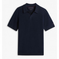 TOMMY HILFIGER - Dc Cotton/lyocell Honeycomb Polo - C1G - F|MW0MW41823/C1G