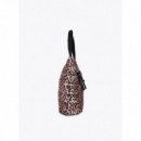 Lola Casademunt Bolso shopper de nailon con estampado animal LF2604037-25N