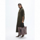 Lola Casademunt Bolso shopper de nailon con estampado animal LF2604037-25N