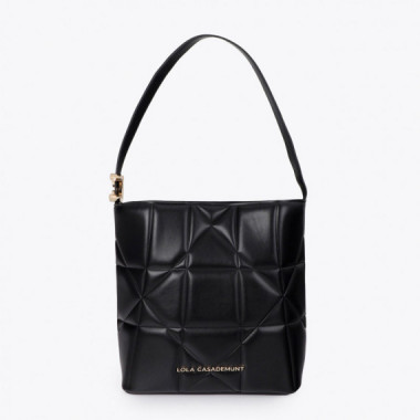 Lola Casademunt Bolso con nudi acolchado hobo con logo LF2604088-00N