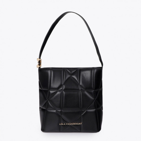 Lola Casademunt Bolso con nudi acolchado hobo con logo LF2604088-00N