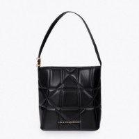 LOLA CASADEMUNT Bolso con Nudi Acolchado Hobo con Logo LF2604088-00N