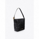 Lola Casademunt Bolso con nudi acolchado hobo con logo LF2604088-00N