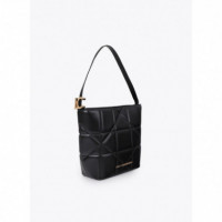 LOLA CASADEMUNT Bolso con Nudi Acolchado Hobo con Logo LF2604088-00N