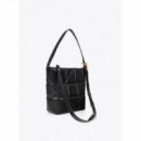 Lola Casademunt Bolso con nudi acolchado hobo con logo LF2604088-00N