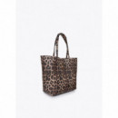 Lola Casademunt Shopper básica con estampado animal LF2604097-2N5