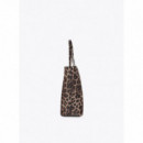 Lola Casademunt Shopper básica con estampado animal LF2604097-2N5