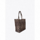 Lola Casademunt Shopper básica con estampado animal LF2604097-2N5
